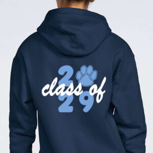 Class of 2029 Navy Softstyle Midweight Hooded Sweatshirt
